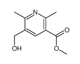 3-carbomethoxy-5-(hydroxymethyl)-2,6-dimethylpyridine结构式