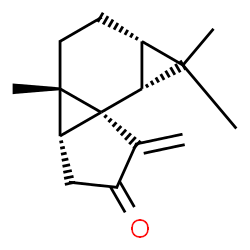 Cyclopenta[2,3]cyclopropa[1,2-a]cyclopropa[c]benzen-5(6H)-one, octahydro-1,1,3a-trimethyl-6-methylene-, (1aR,3aR,3bS,6aR,6bS)-rel- (9CI)结构式
