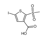 5-Iodo-2-methylsulfonylthiophene-3-carboxylic Acid结构式