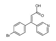 3-(4-bromophenyl)-3-pyridin-3-ylprop-2-enoic acid Structure
