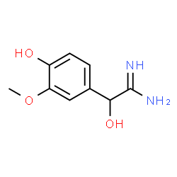 Mandelamidine,4-hydroxy-3-methoxy- (8CI) Structure