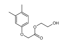 2-hydroxyethyl (3,4-dimethylphenoxy)acetate结构式