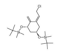 [3S-(1Z,3α,5β)]-2-[3,5-bis[[(1,1-dimethylethyl)dimethylsilyl]oxy]-2-methylenecyclohexylidene]-1-chloroethane Structure