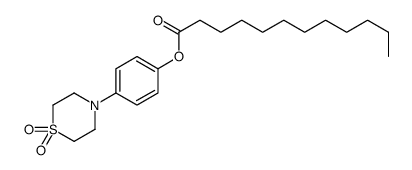 [4-(1,1-dioxo-1,4-thiazinan-4-yl)phenyl] dodecanoate Structure