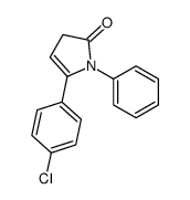 5-(4-chlorophenyl)-1-phenyl-3H-pyrrol-2-one Structure