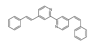 4-(2-phenylethenyl)-2-[4-(2-phenylethenyl)pyridin-2-yl]pyridine Structure