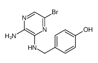 4-[(3-AMINO-6-BROMOPYRAZIN-2-YLAMINO)METHYL]PHENOL structure