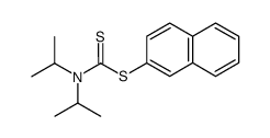 naphthalen-2-yl diisopropylcarbamodithioate Structure