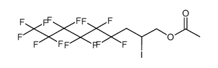 2-Iodo-4,4,5,5,6,6,7,7,8,8,9,9,9-tridecafluorononyl acetate Structure