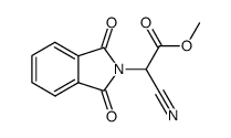 N-Phthaloyl cyano-2 glycinate de methyle Structure