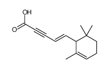 5-(2,6,6-trimethylcyclohex-2-en-1-yl)pent-4-en-2-ynoic acid结构式