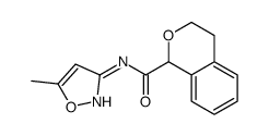 N-(5-Methyl-1,2-oxazol-3-yl)-3,4-dihydro-1H-isochromene-1-carboxa mide结构式