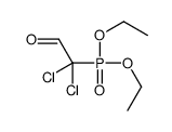 2,2-dichloro-2-diethoxyphosphorylacetaldehyde Structure