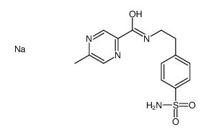 sodium 5-methyl-N-[2-(4-sulphamoylphenyl)ethyl]pyrazinecarboxamidate picture