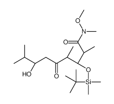 (2R,3S,4R)-3-[tert-butyl(dimethyl)silyl]oxy-7-hydroxy-N-methoxy-N,2,4,8-tetramethyl-5-oxononanamide结构式