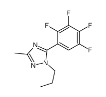 3-methyl-1-propyl-5-(2,3,4,5-tetrafluorophenyl)-1,2,4-triazole Structure