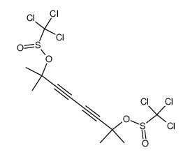 1,1,6-trimethyl-6-{[(trichloromethyl)sulfinyl]oxy}hepta-2,4-diynyl trichloromethane sulfinate结构式