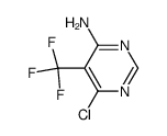 6-chloro-5-(trifluoromethyl)pyrimidin-4-amine结构式