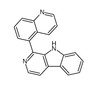 isokomarovine-1-(quinolin-5'-yl)-9H-pyrido[3,4-b]indole Structure