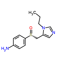 4-{(R)-[(1-Propyl-1H-imidazol-5-yl)methyl]sulfinyl}aniline Structure