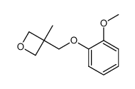 2-Methyl-2-(2-methoxy-phenoxy-methyl)-1.3-oxido-propan Structure