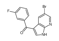 (5-bromo-1H-pyrrolo[2,3-b]pyridin-3-yl)-(3-fluorophenyl)methanone结构式
