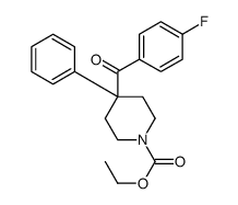 ethyl 4-(4-fluorobenzoyl)-4-phenylpiperidine-1-carboxylate结构式