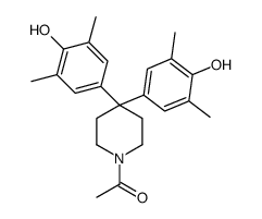 1-[4,4-bis(4-hydroxy-3,5-dimethylphenyl)piperidin-1-yl]ethanone结构式