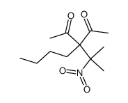 3-butyl-3-(2-nitropropan-2-yl)pentane-2,4-dione结构式