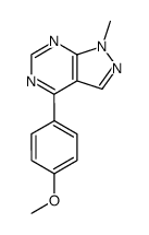 1-methyl-4-(p-anisyl)pyrazolo(3,4-d)pyrimidine Structure
