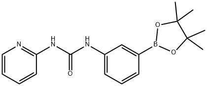 1-(pyridin-2-yl)-3-(3-(4,4,5,5-tetramethyl-1,3,2-dioxaborolan-2-yl)phenyl)urea Structure