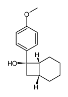 (1R,6R,7R)-7-(4-methoxyphenyl)bicyclo[4.2.0]octan-7-ol结构式