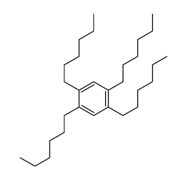 1,2,4,5-tetrahexylbenzene结构式