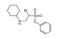 phenyl 1-bromo-2-(cyclohexylamino)ethanesulfonate结构式