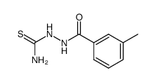 2-(3-methylbenzoyl)hydrazinecarbothioamide Structure