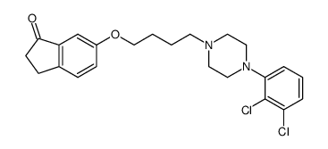 6-[4-[4-(2,3-dichlorophenyl)-1-piperazinyl]butoxy]-indan-1-one结构式
