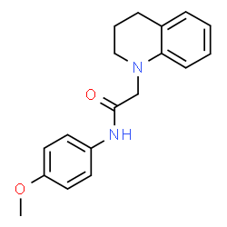2-[3,4-DIHYDRO-1(2H)-QUINOLINYL]-N-(4-METHOXYPHENYL)ACETAMIDE结构式