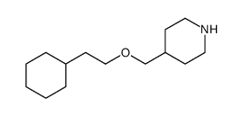 Piperidine, 4-[(2-cyclohexylethoxy)methyl]结构式