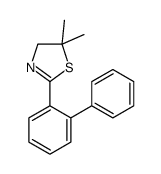 5,5-dimethyl-2-(2-phenylphenyl)-4H-1,3-thiazole结构式