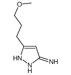 1H-Pyrazol-3-amine,5-(3-methoxypropyl)-结构式