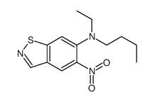N-butyl-N-ethyl-5-nitro-1,2-benzothiazol-6-amine结构式