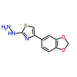 (4-BENZO[1,3]DIOXOL-5-YL-THIAZOL-2-YL)-HYDRAZINE Structure