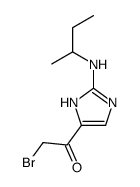 2-bromo-1-[2-(butan-2-ylamino)-1H-imidazol-5-yl]ethanone Structure