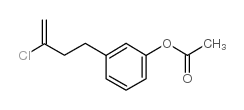 4-(3-ACETOXYPHENYL)-2-CHLORO-1-BUTENE结构式