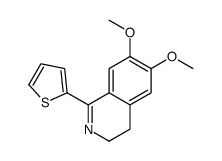 6,7-dimethoxy-1-thiophen-2-yl-3,4-dihydroisoquinoline Structure