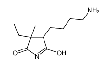 4-(4-aminobutyl)-3-ethyl-3-methylpyrrolidine-2,5-dione Structure