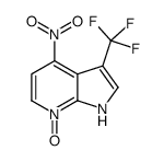 4-硝基-3-(三氟甲基)-7-氮杂吲哚-7-氧化物结构式