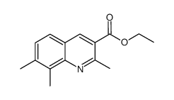 ethyl 2,7,8-trimethylquinoline-3-carboxylate结构式