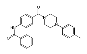 N-[4-[4-(4-methylphenyl)piperazine-1-carbonyl]phenyl]benzamide结构式