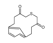 6-thiabicyclo[9.3.1]pentadeca-1(15),11,13-triene-4,8-dione结构式